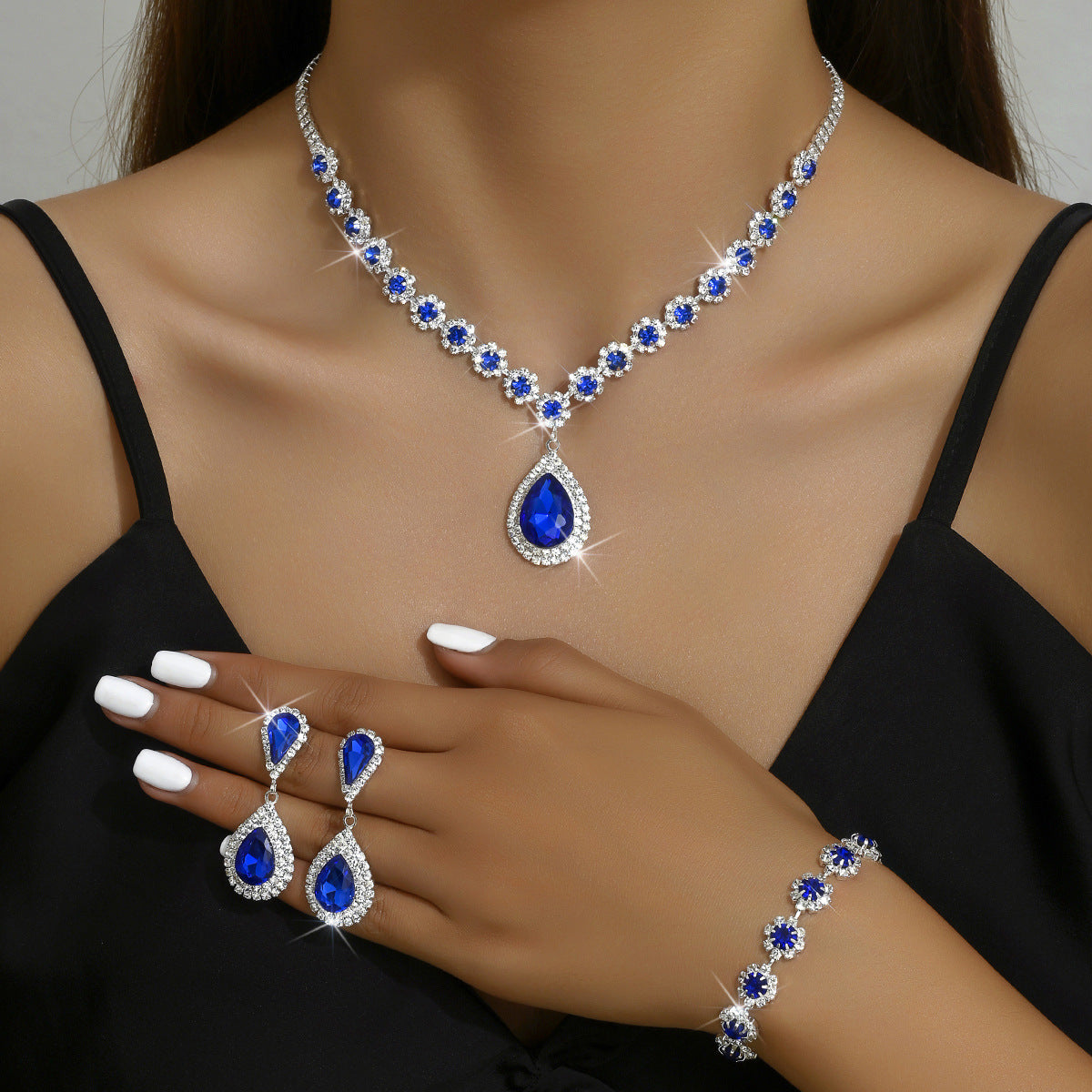 Parure Bijoux Mariage 3 Pièces