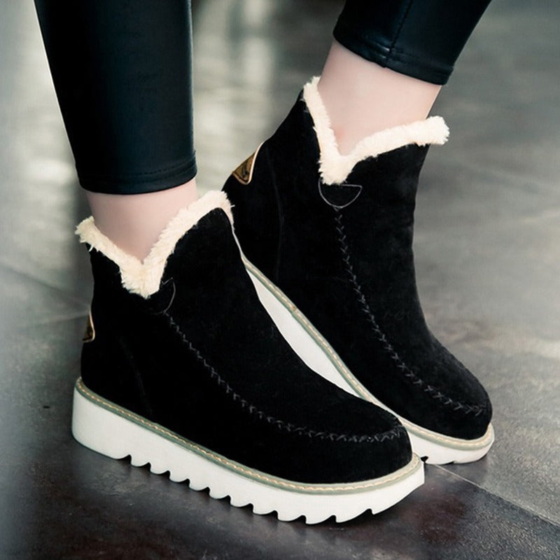 Bottes neige plates fourrées