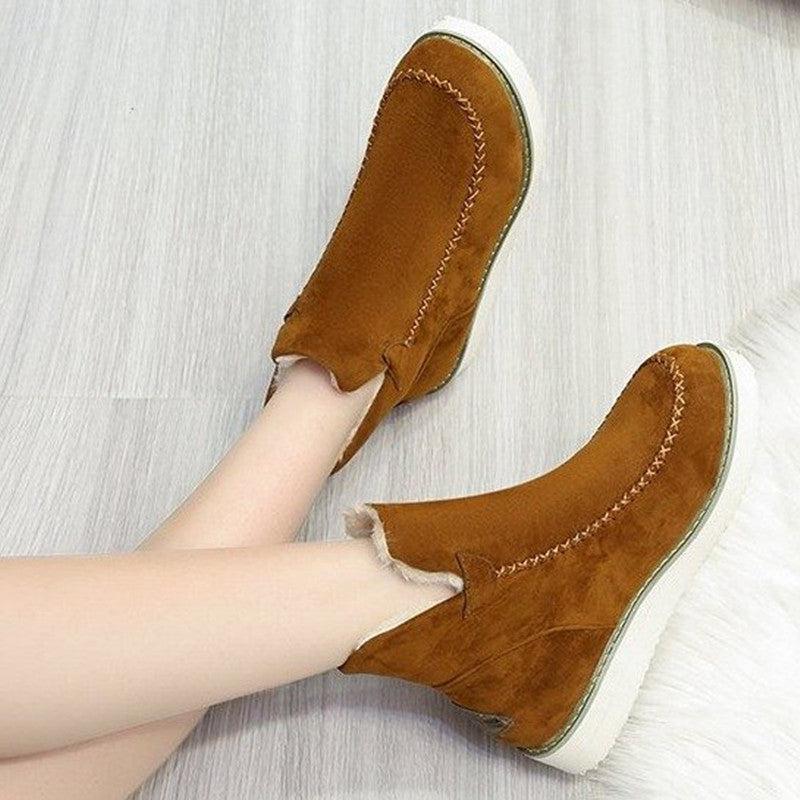 Bottes neige plates fourrées