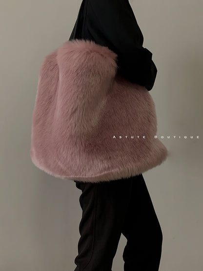Sac à Main Femme en Peluche